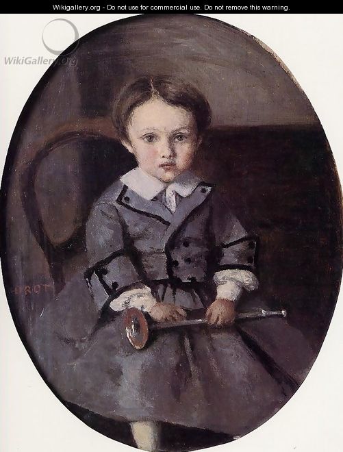 Maurice Robert as a Child - Jean-Baptiste-Camille Corot