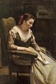 The Letter - Jean-Baptiste-Camille Corot
