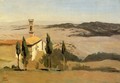 Volterra - Church and Bell Tower - Jean-Baptiste-Camille Corot