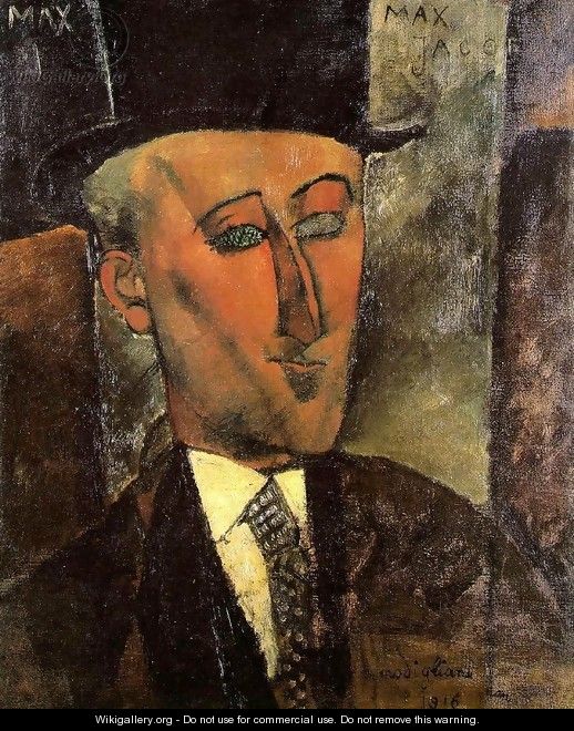 Portrait of Max Jacob - Amedeo Modigliani