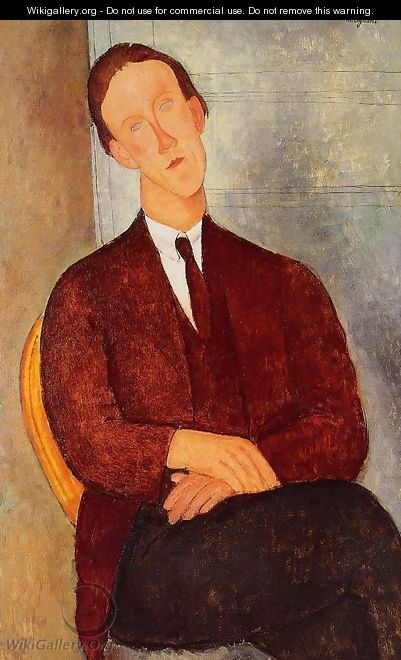 Portrait of Morgan Russell - Amedeo Modigliani