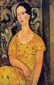 Young Woman in a Yellow Dress - Amedeo Modigliani