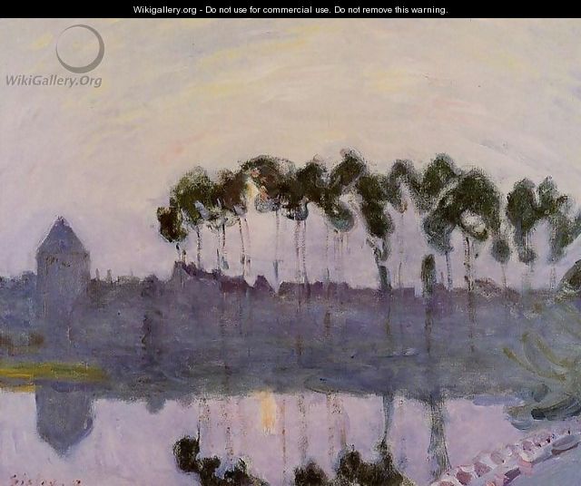 Setting Sun at Moret - Alfred Sisley