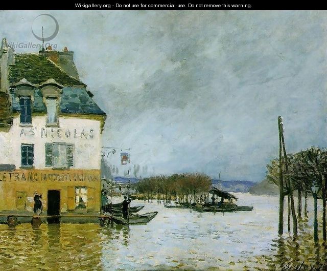 Flood at Port-Marly II 2 - Alfred Sisley