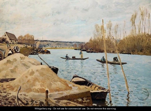 Sand Heaps - Alfred Sisley