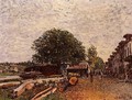 Construction Site at Saint-Mammes - Alfred Sisley