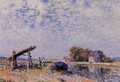 The Loing Canal at Saint-Mammes - Alfred Sisley