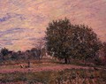 Walnut Trees, Sunset - Early Days of October - Alfred Sisley
