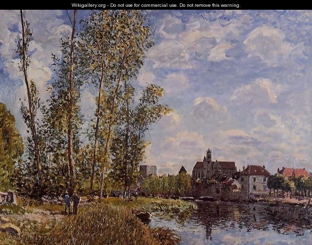 Moret, View from the Loing, May Afternoon - Alfred Sisley