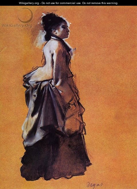 Young Woman in Street Dress - Edgar Degas