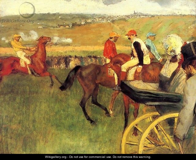 The Racecourse, Amateur Jockeys - Edgar Degas