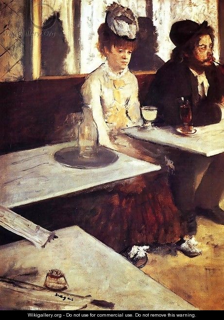 The Absinthe Drinker - Edgar Degas