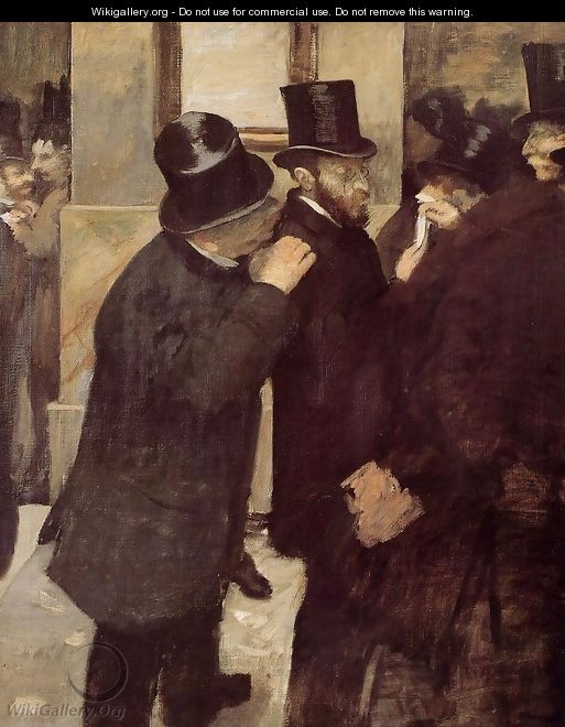 Portraits at the Stock Exchange - Edgar Degas