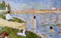 Bathers in the Water - Georges Seurat