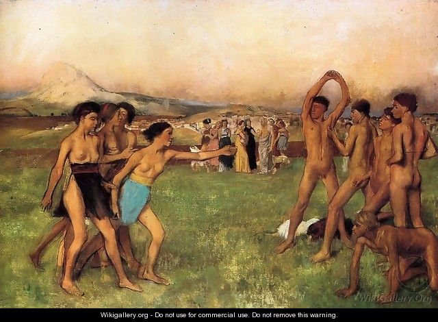 The Young Spartans - Edgar Degas