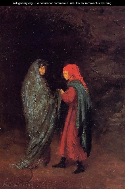 Dante and Virgil at the Entrance to Hell - Edgar Degas