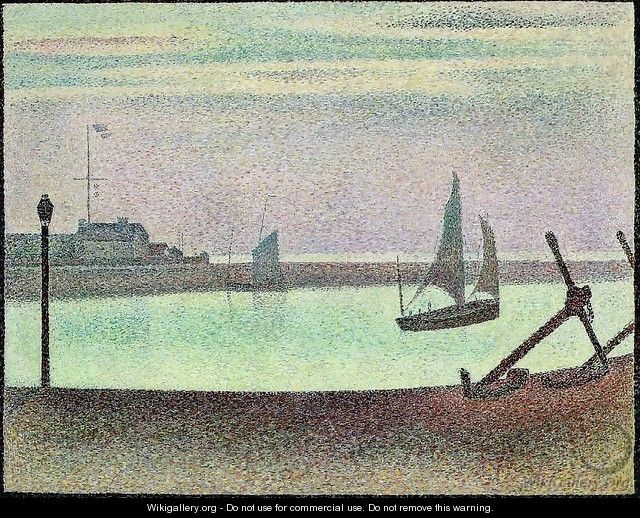 The Channel at Gravelines, Evening - Georges Seurat