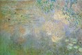 Water-Lily Pond with Irises (left half) - Claude Oscar Monet