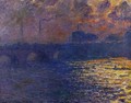 Waterloo Bridge, Sunlight Effect - Claude Oscar Monet