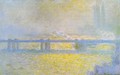 Charing Cross Bridge, Overcast Weather - Claude Oscar Monet