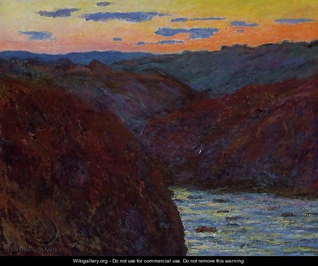 Valley of the Creuse, Sunset - Claude Oscar Monet