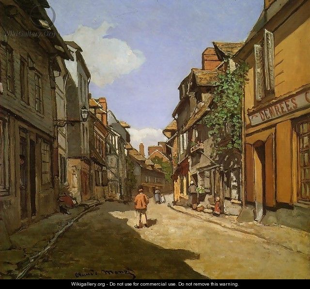 Le Rue de La Bavolle at Honfleur - Claude Oscar Monet