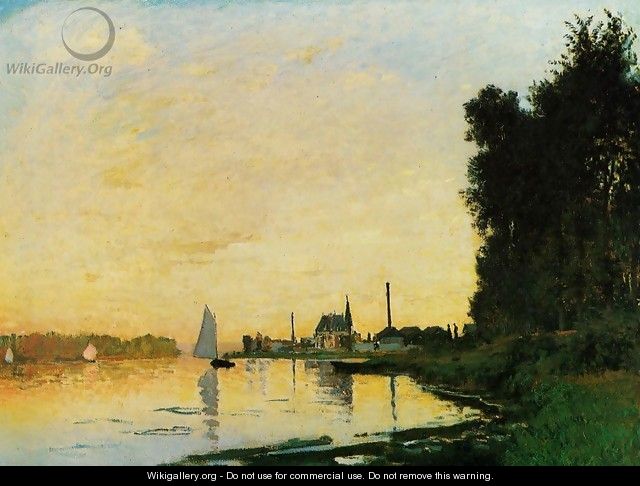Argenteuil, Late Afternoon - Claude Oscar Monet Argenteuil, Late Afternoon - Claude Oscar Monet