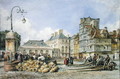 A Market Square on the Continent - Edward William Cooke