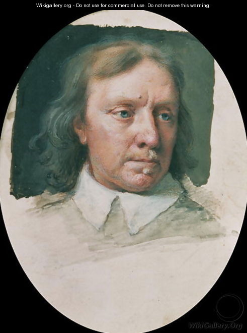 Miniature of Oliver Cromwell (unfinished) - Samuel Cooper