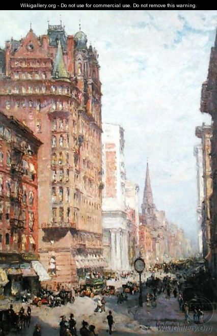 Fifth Avenue New York City, 1906 - Colin Campbell Cooper Fifth Avenue New York City, 1906 - Colin Campbell Cooper