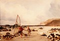 Shrimpers on a beach, 1850 - Edward William Cooke