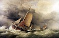 Dutch Pincks Running to Anchor off Yarmouth - Edward William Cooke