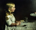 Florence Cope Saying Grace at Dinnertime - Charles West Cope