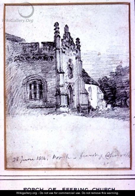 Porch of Feering Church, 28th June, 1814 - John Constable