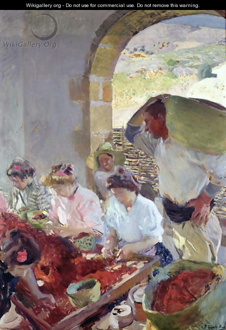 Preparing the Dry Grapes, 1890 - Joaquin Sorolla y Bastida