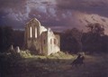 Ruins in a Moonlit Landscape - Arnold Böcklin