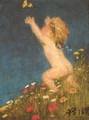 Putto and Butterfly 1895 - Arnold Böcklin