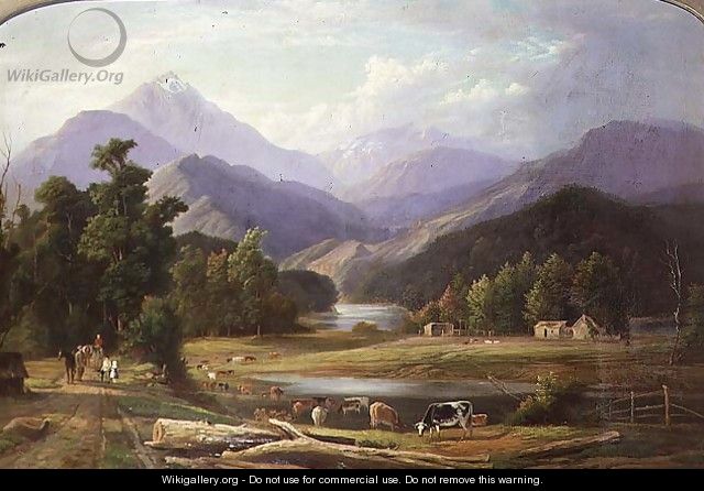 New Zealand Landscape 1872 - Ebenezer Wake Cook