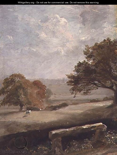 A Park Glade View of Dedham Church - John Constable