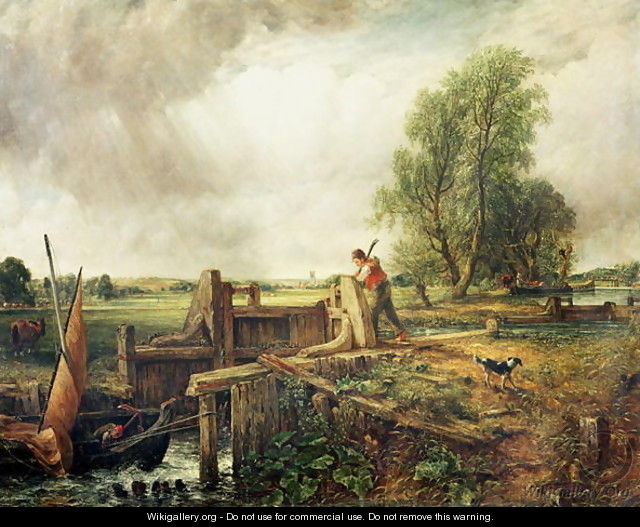 A Boat Passing a Lock 2 - John Constable