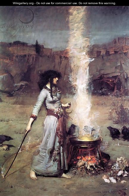 The Magic Circle 1886 - John William Waterhouse The Magic Circle 1886 - John William Waterhouse