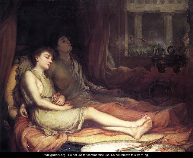 Sleep and his Half-brother Death 1874 - John William Waterhouse