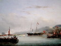 The First Victoria And Albert Yacht off Plymouth - Nicholas Matthews (1816-51) Condy