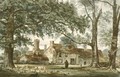 Farm Buildings and a Shepherd with a Flock of Sheep - Thomas Collier