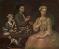 A Family of Three at Tea, c.1727 - Richard Collins