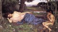 Listening to My Sweet Pipings 1911 - John William Waterhouse