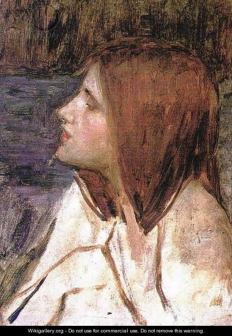 Head of a Girl 1896 - John William Waterhouse