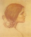 Head of a Girl - John William Waterhouse