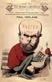 Caricature of Paul Verlaine (1844-96) from Les Hommes d