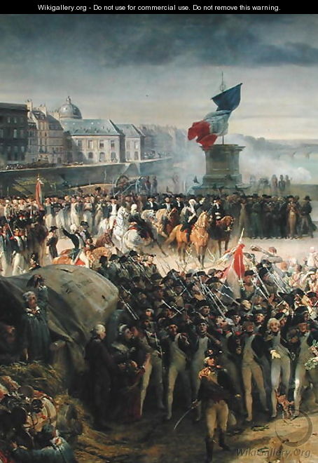 The Garde Nationale de Paris Leaves to Join the Army in September 1792 c.1833-36 (detail-2) - Léon Cogniet